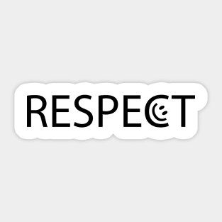 Respect artwork Sticker